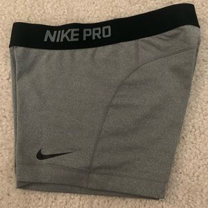 Nike Pro Dri-Fit 3” Gray/Black Training Shorts